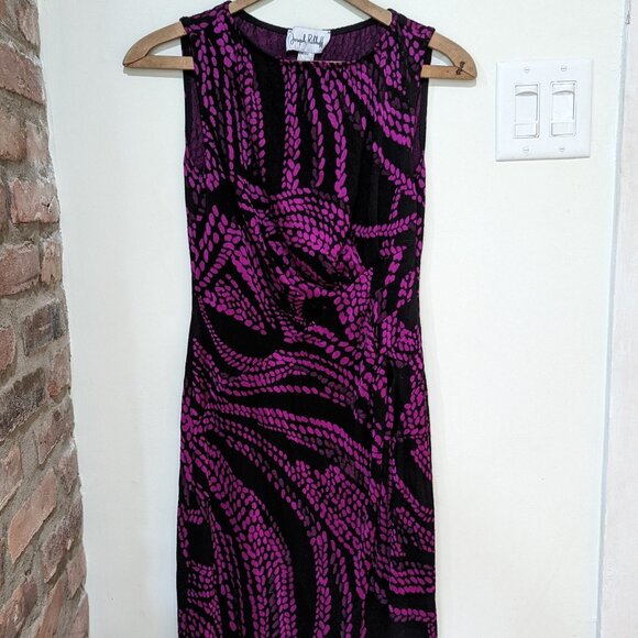 Joseph Ribkoff - Bodycon sleeveless midi dress sz 4 - Picture 2 of 7